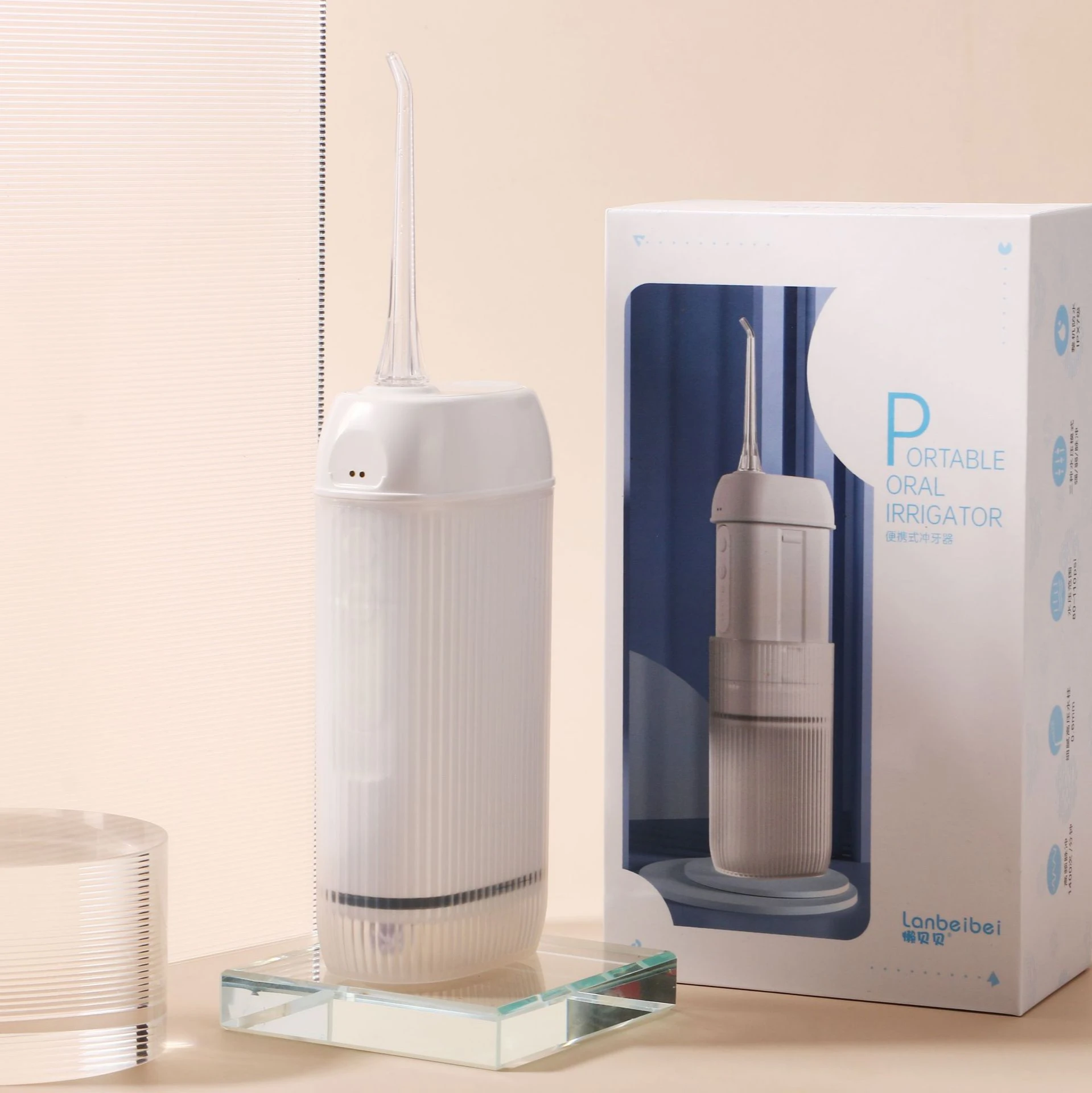 구강 Irrigator 충전식 물 치실 휴대용 IPX7 방수 치과 물 Flosser 제트 무선 치아 클리너 flosser