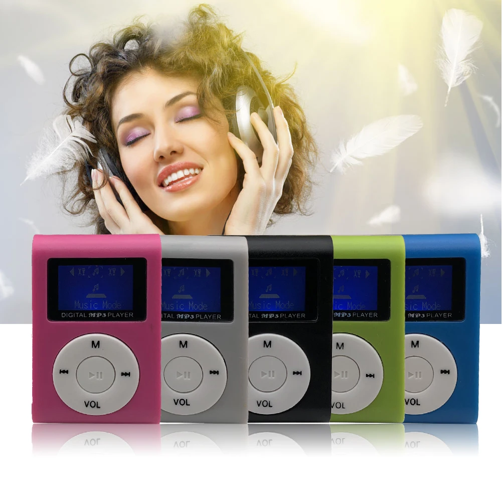 Мини USB MP3 плеер ЖК-экран дисплей Поддержка TF карта fm-радио
