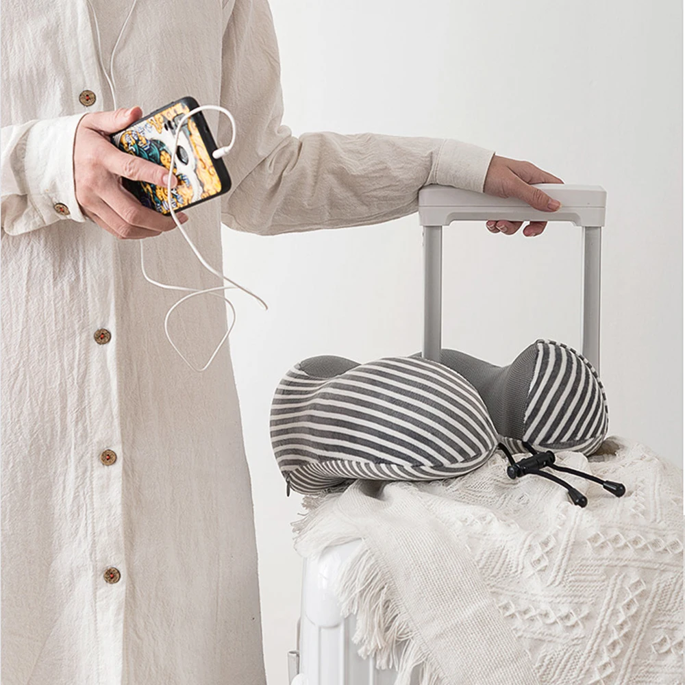 U-образные подушки для шеи с эффектом памяти, медленное восстановление пространства, подушка для путешествий, постельные принадлежности, шейный затылочный медицинский