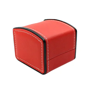 

Jewelry Cover Home Single Slot Display Protective Pack PU Leather Gift Organizer Watch Storage Case