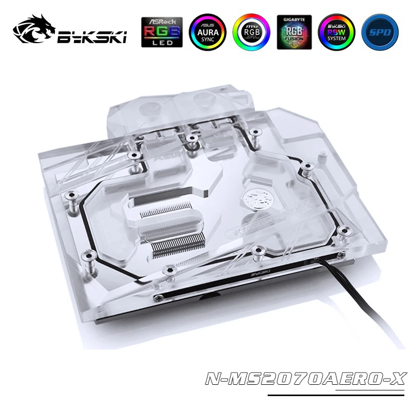 Блок водяного охлаждения Bykski для MSI GeForce RTX2070 AERO ITX 8G|Кулеры/вентиляторы/системы