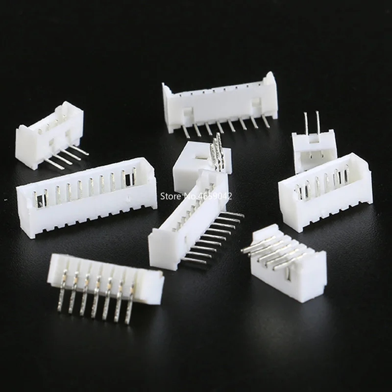 50 шт. Micro JST 1 25 мм 2P 3P 4P 5P 6P 7P 8P 10P прямоугольный гнездовой разъем для печатной платы белый 25|Соединители| |