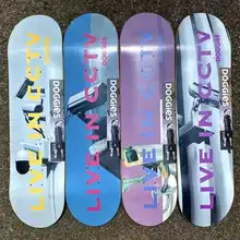 Maple Wood Skateboard Deck Double Rocker Fashion Professional Skateboard Street Action Roda Skate Fitness Equipment