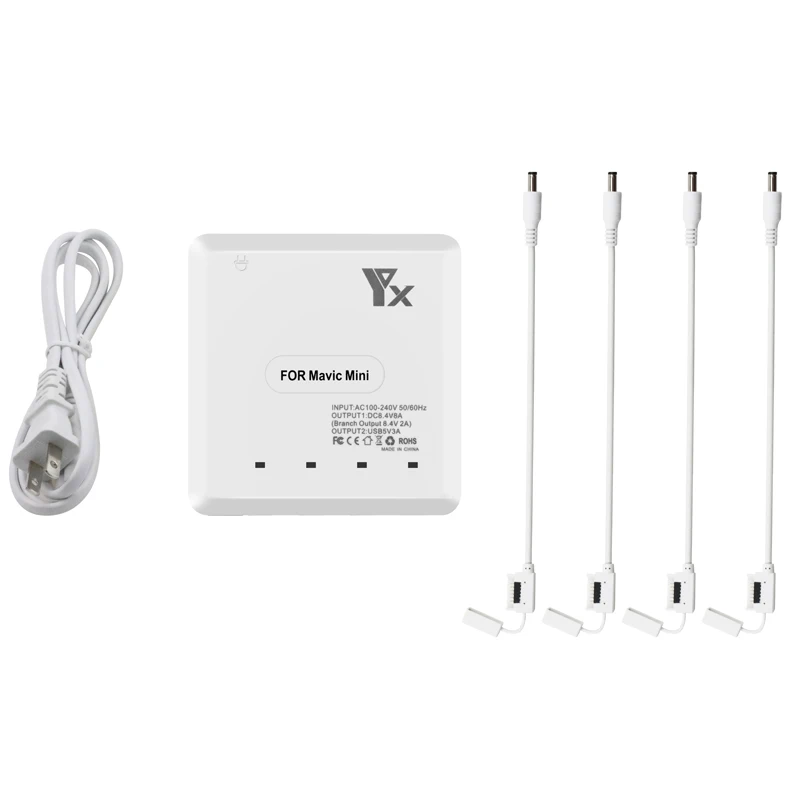 Buy 6 in 1 mavic mini drone Battery Charger with USB Charge Port Remote Control Charging for dji mavic mini drone