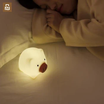 

Cute Pig Silicone Night Light Rotary Switch USB Starting Night Light Cartoon Charging LED Table Lamp Home Gift for xiaomi youpin