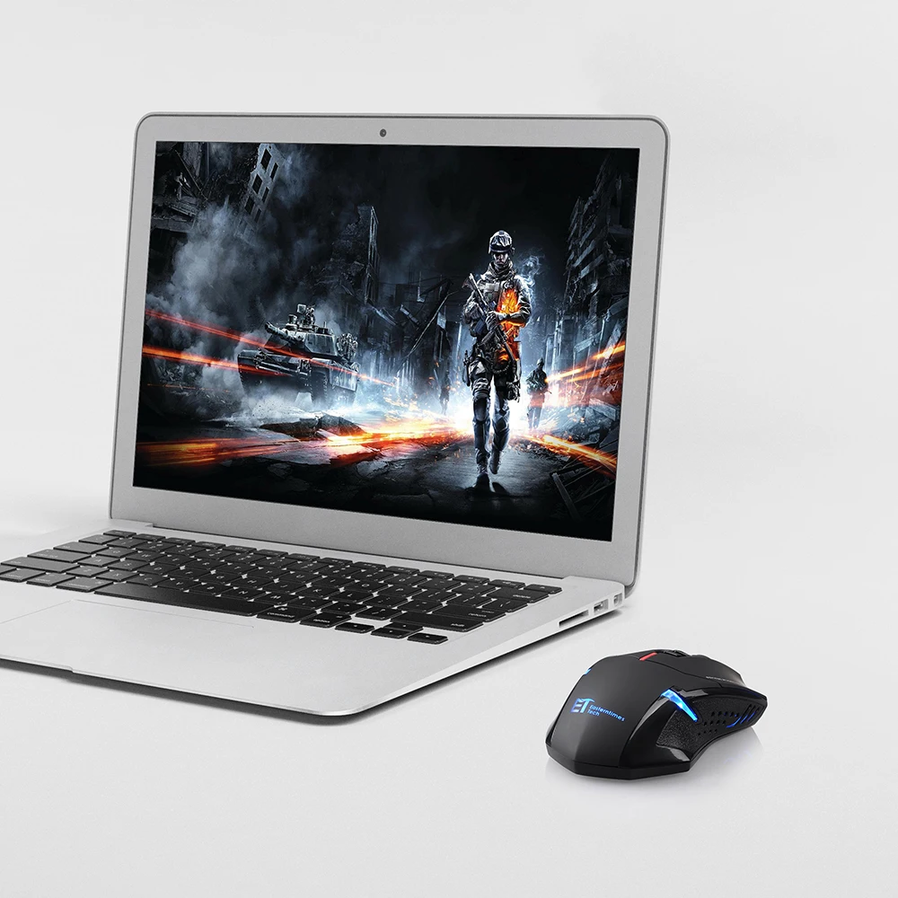 VicTsing PC066 Беспроводная игровая мышь 2400 dpi портативная геймерская мышь с программируемыми боковыми кнопками эргономичные ручки для ноутбука