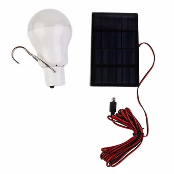 

15W 130LM Portable solar light LED Bulb solar Powered Light Charged Energy Lamp Outdoor Lighting Camp Tent