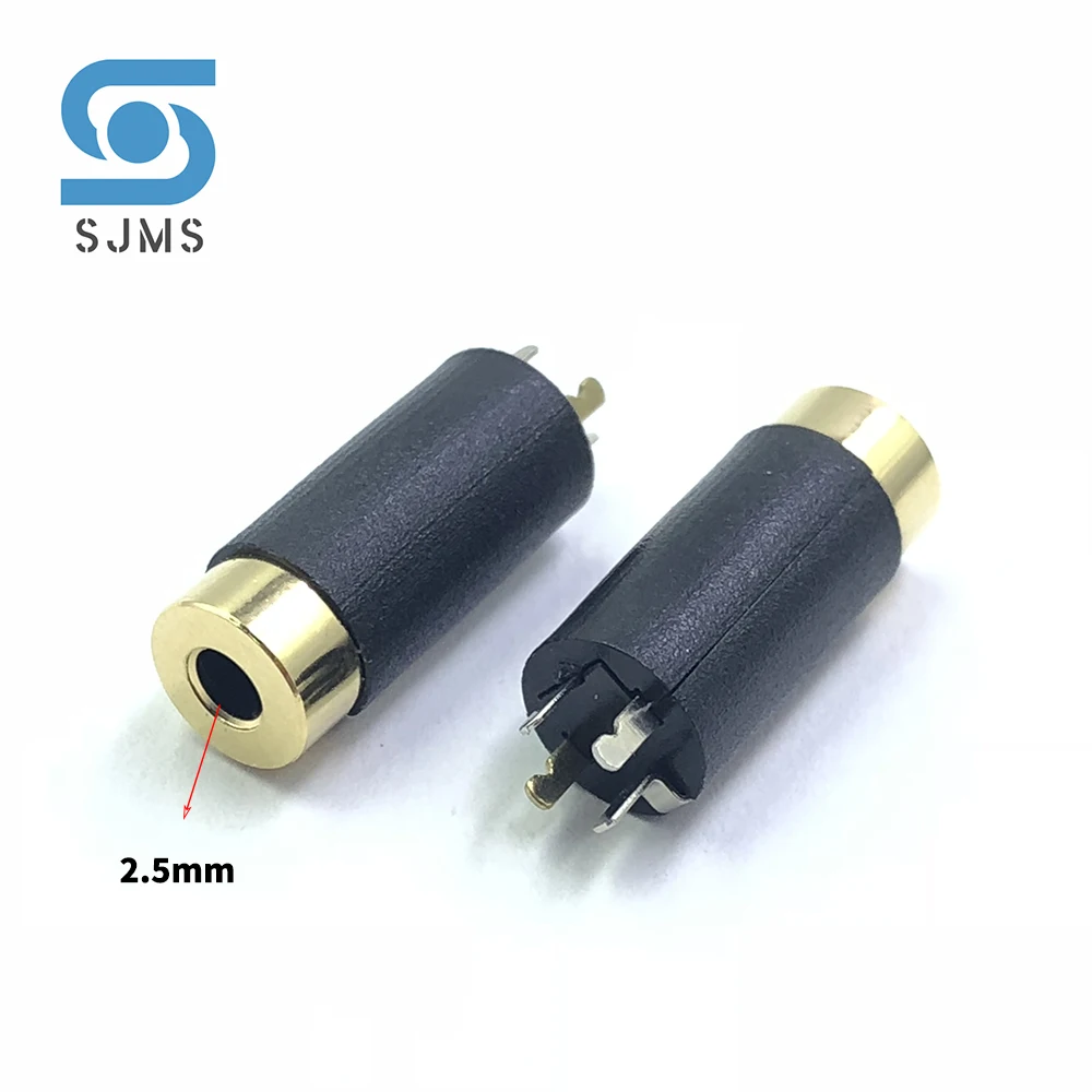 2pcs Pole Stereo Female Socket Jack Socket