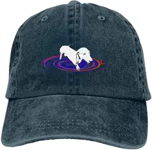 

My Proud Dachshund is in Space Sports Denim Cap Adjustable Unisex Plain Baseball Cowboy Snapback Hat