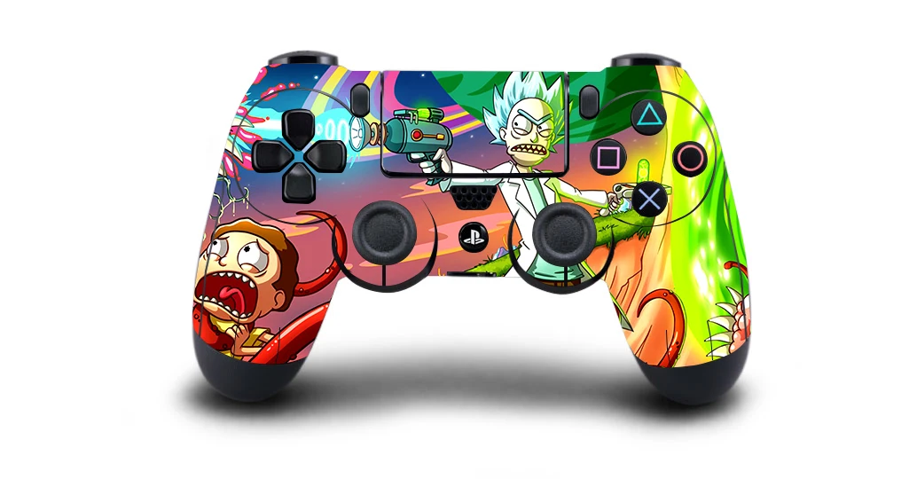 Рик и Морти Защитная крышка наклейка для PS4 контроллер кожи для Playstation 4 Pro тонкая наклейка PS4 Кожа Наклейка аксессуары