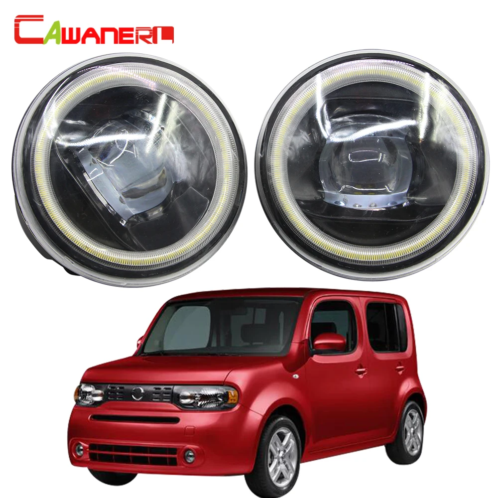 Cawanerl для Nissan Cube Z12 хэтчбек 4000LM светодиодный туман светильник глаза ангела