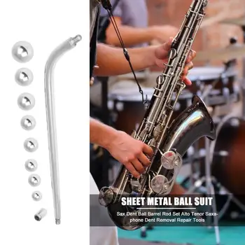 

Sax Dent Ball Barrel Rod Set Dent Removal Repair Tools for Alto Tenor Saxaphone Wind Instrument Woodwind Repair Tools Supplies