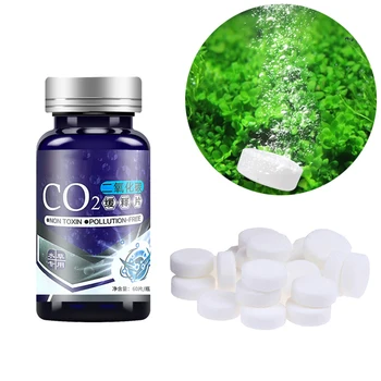 수족관 CO2 정제, 자연 방출, 이산화탄소 디퓨저 부스터, 어항 수생물에 적합, 60 개