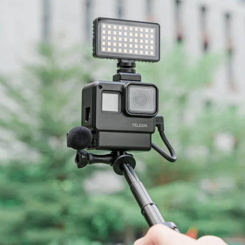 Для GoPro Hero 7 6 5 Черный Защитный чехол для спортивной экшн-камеры с креплением для холодного башмака корпус для камеры из алюминиевого сплава