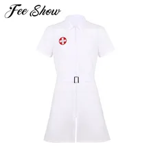 Одежда медсестры для мужчин и взрослых, с отложным воротником, на молнии, лабораторное белое пальто, мужской костюм на Хэллоуин, доктор, женское нарядное платье униформа с поясом