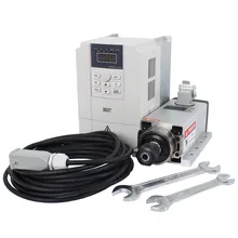 Cnc мотор шпинделя 2.2kw ER20 с воздушным охлаждением Фрезерный Электрический шпиндель и 2.2kw инвертор для ЧПУ гравер