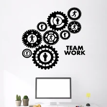 

Fashion team work Sticker Waterproof Vinyl Wallpaper Home Decor Removable Wall Sticker Art Decals