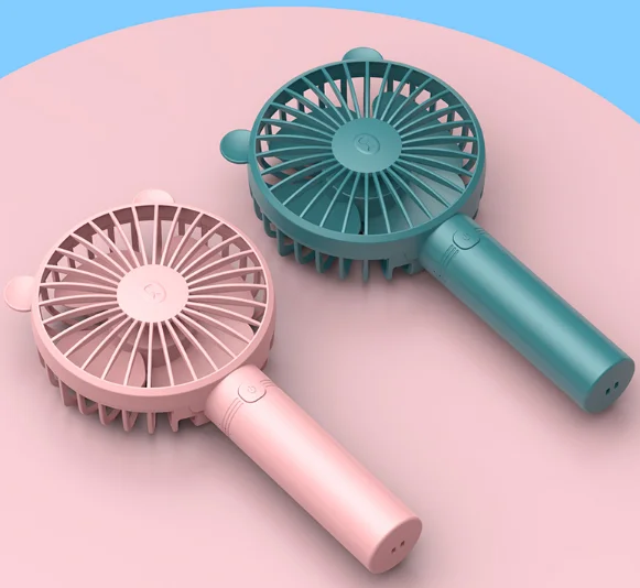 Rechargeable Students portable hand holding small office battery desktop large wind desktop can be handheld USB electric fan J03