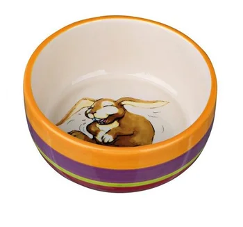 

TRIXIE TRIXIE ceramic bowl for rabbits, colored / cream, 11 cm