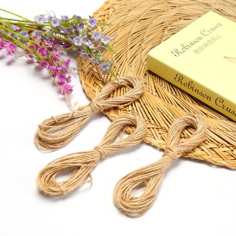 Натуральный в декорированном мешковиной горшке гессенской джутовый шнур шпагат