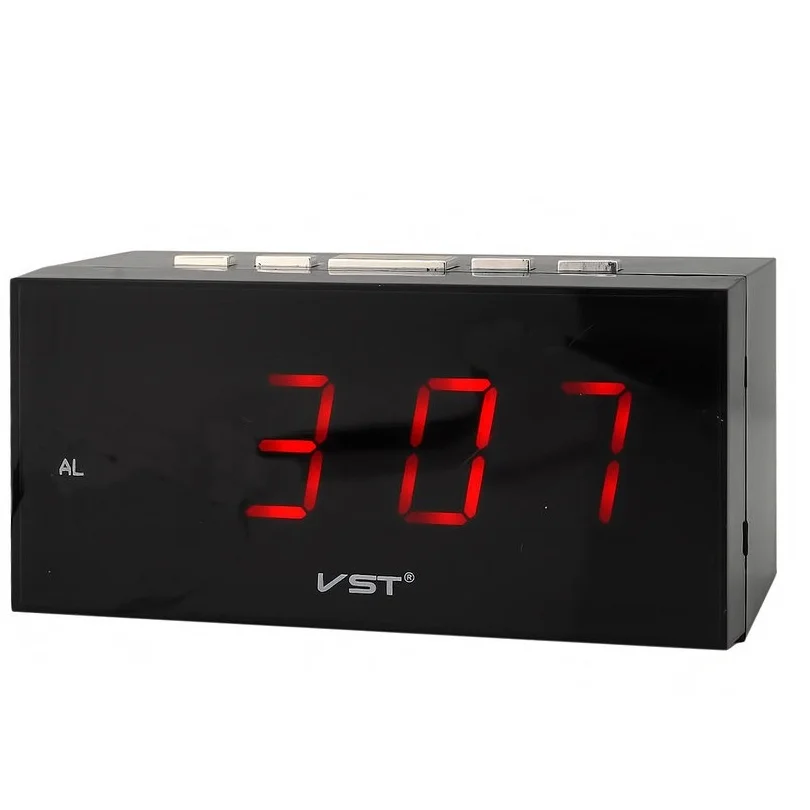 Часы настольные VST-772/1(красный) 1 сорт