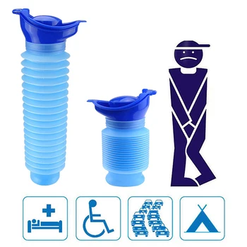 

1Pc 750ml High Quality Male & Female Emergency Portable Urinal Go Out Travel Camping Car Toilet Pee Bottle Blue