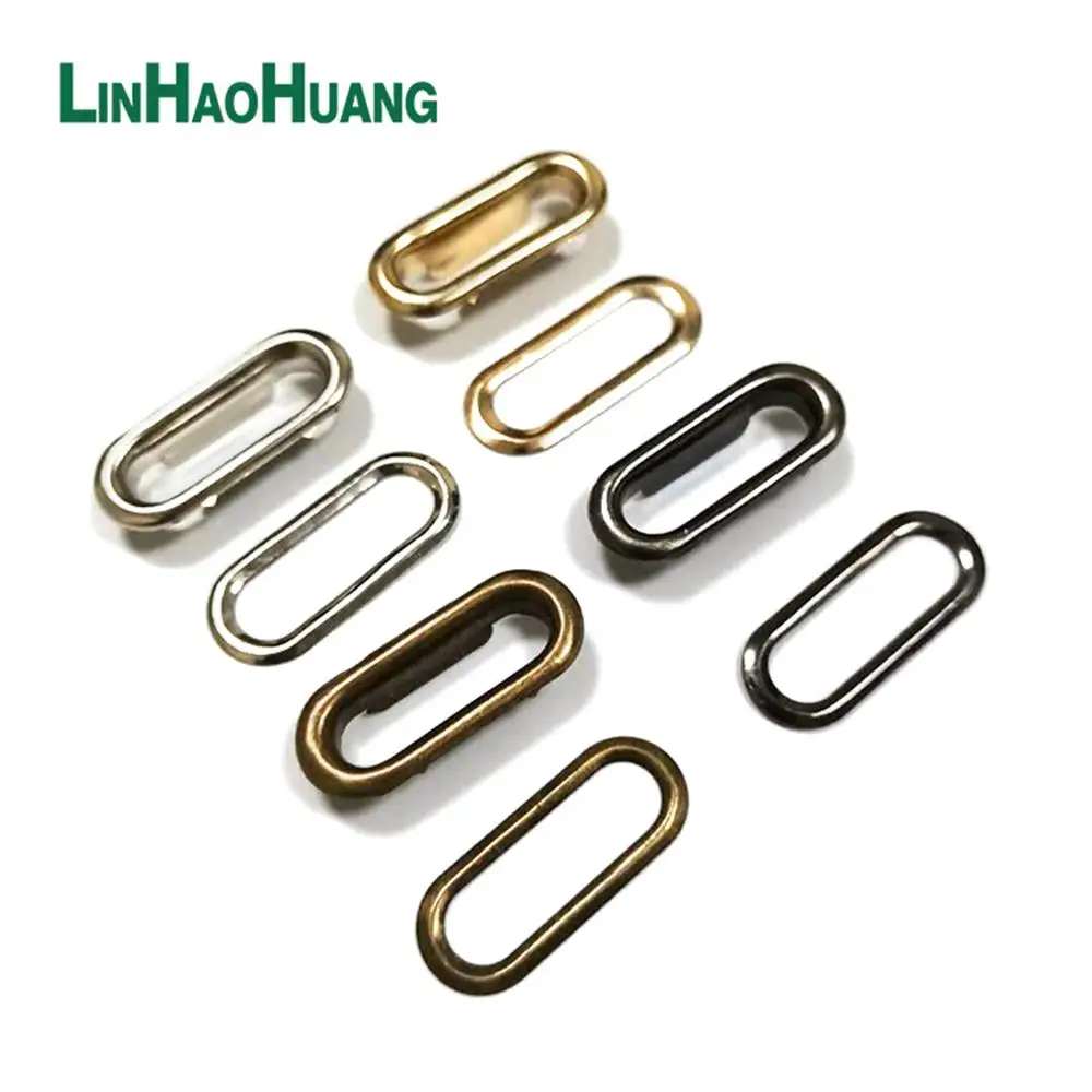 200pcs/lot 30mm Oval Metal Eyelets For Leather craft DIY Scrapbooking
