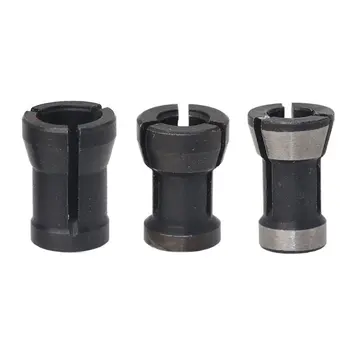 

3 Pcs 6/6.35/8mm Woodworking Milling Cutter Chuck Conversion Sleeve Small Collet Woodworking Accessories