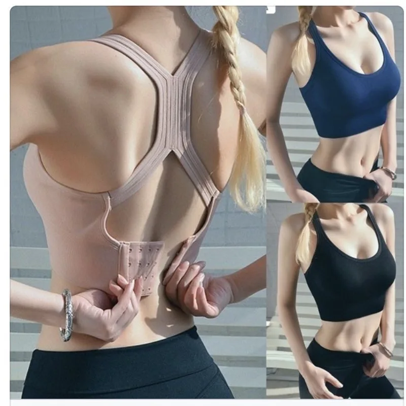 

Sexy Sports Bra Women Fitness Top Seamless Yuga Bra Black Workout Running Gym Crop Top Women Push Up Sports Bra Top
