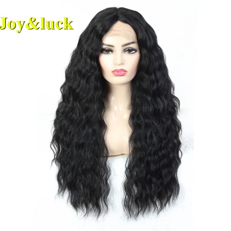Длинный парик на сетке спереди Joy & luck афро кудрявые синтетические парики для