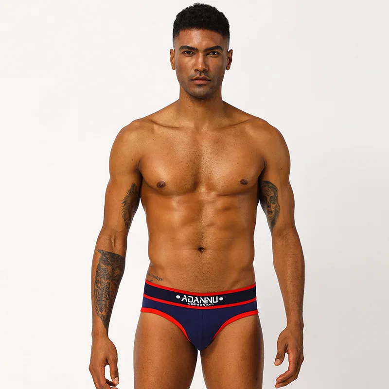 ADANNU мужские трусы хлопковое нижнее белье сексуальное jockstrap Слип Homme забавные