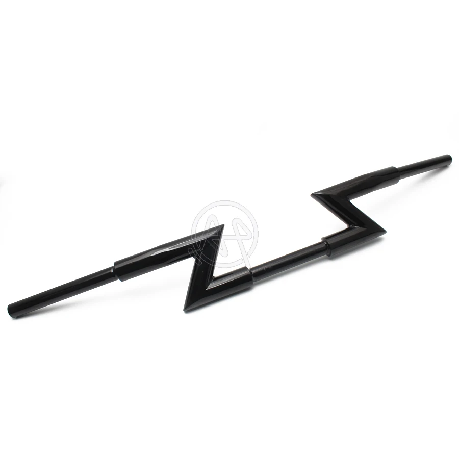 Черный 84 см Удлиненная утолщенная 1/" Диаметр Lightning Z-Bar ручка для Harley Honda Kawasaki 22 мм Диаметр Универсальная