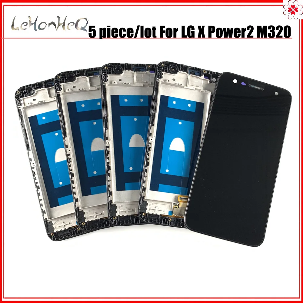 Оригинальный ЖК дисплей для LG X Power 2 M320 5 шт./лот сенсорный экран с рамкой в сборе