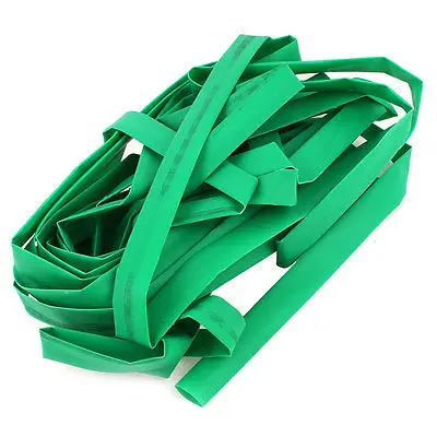 

12mm Dia Polyolefin Heat Shrinkable Tube Shrink Tubing Wire Wrap 10M 33Ft Green