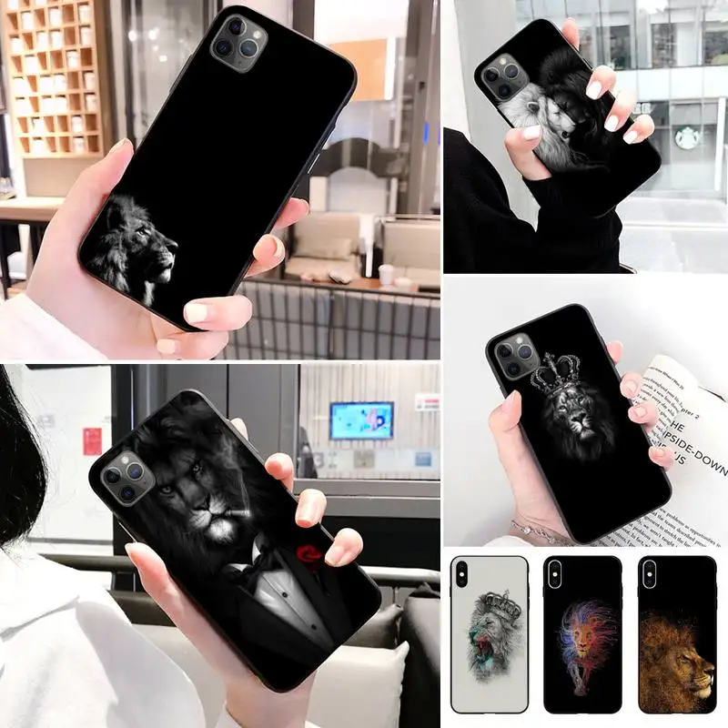 Лев покупателей чехол для телефона iphone XS 11 11Pro 5 5s SE 6 6s плюс 7 8 2020 | Мобильные