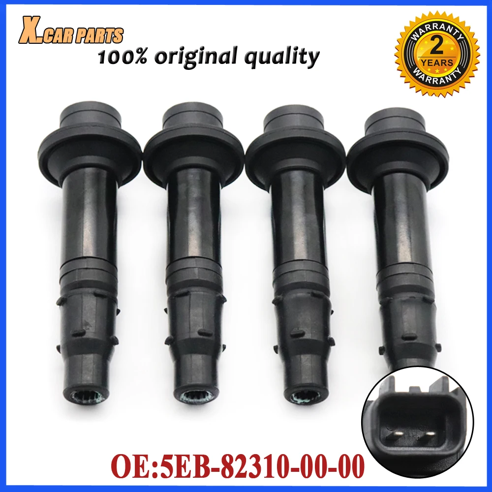 1/4pcs High Quality Car Ignition Coil Kit 5EB-82310-00-00 For Yamaha YZF R6 1999 2000 2001 2002 5EB823100000 F6T549 | Автомобили и