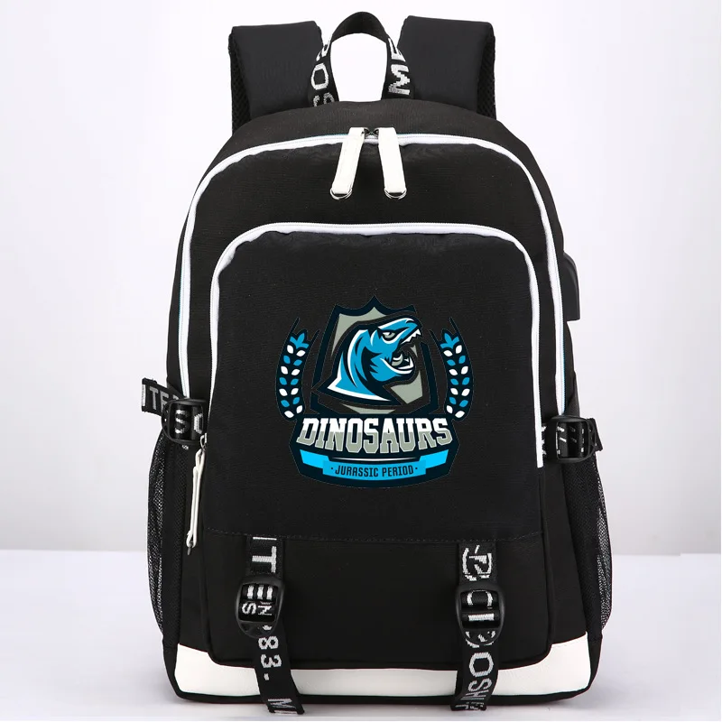 

Jurassic USB Backpack Schoolbag Travel Bag