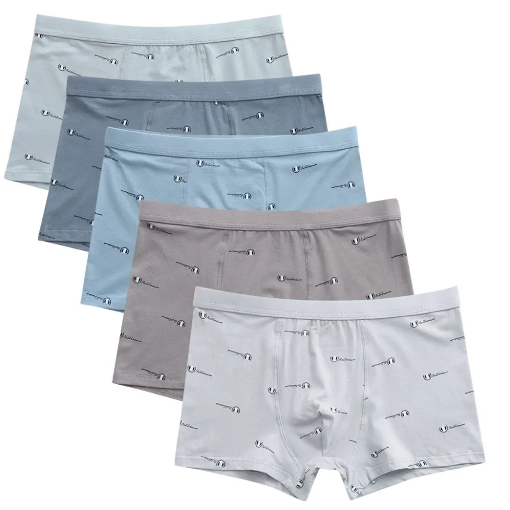 1PCS Cotton Briefs Men's Letter Printed Underwear Soft Breathable Knickers Short Sexy Briefs Trunks #3b21 (2)