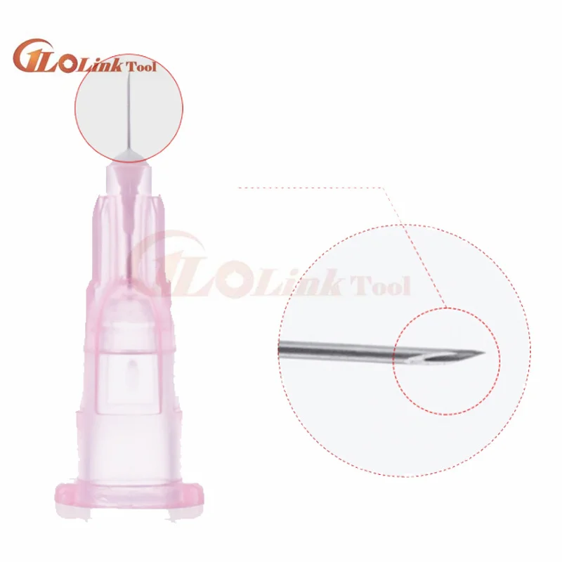 Painless small needle painless beauty ultrafine 30G * 4mm, 32G x 4mm, 32G x 13mm syringes Korean Needles Eyelid Tools 100pcs reusable syringe liquid syringe dispensing needle syringe glue tool surgical needle tool eyelid tools