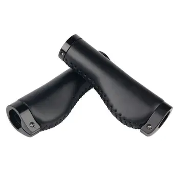 

Handle Grips Bike Retro PU Leather Lockable Grips Bicycle Cycling Steering Wheel Anti-skid Handlebar Cover