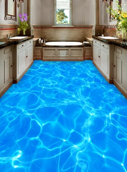 

[Self-Adhesive] 3D Calm Water 354 Floor Wallpaper Mural Wall Print Decal Wall Murals