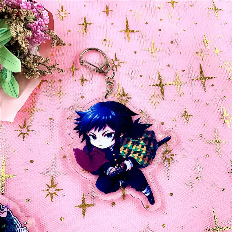 Аниме Demon Slayer Kimetsu no Yaiba Tanjirou Nezuko акриловая фигурка брелок украшение Коллекционная