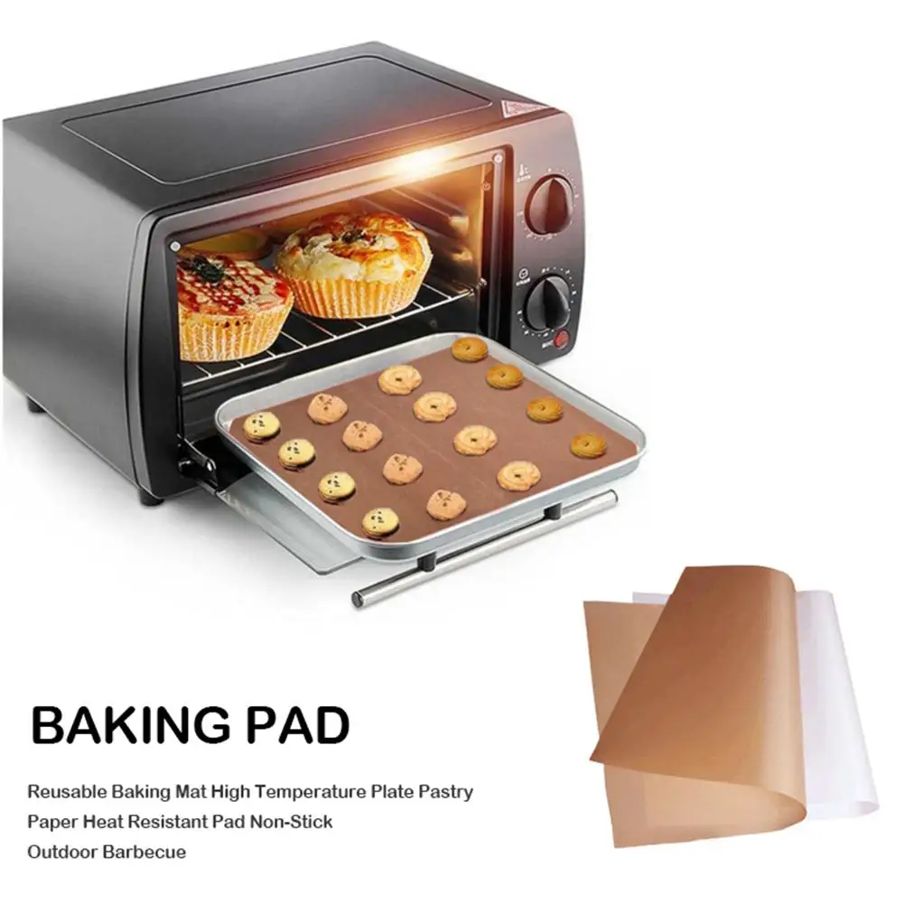 Reusable Baking Mat High Temperature Plate Pastry Paper Heat Resistant Pad Non-Stick Outdoor Barbecue Supplies