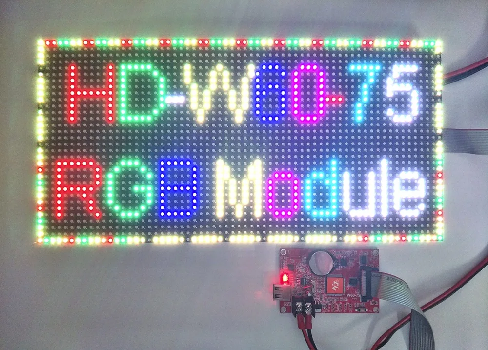 Huidu HD W60 75 и W62 Wifi U disk светодиодный модуль экран дисплея карта контроллера для