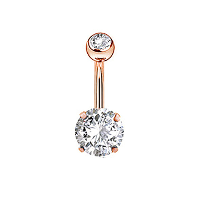 Sexy Navel Piercing Belly Ring Belly Button Rings Barbell Bar Zircon Dangling Ombligo Party Round for Woman Body Jewelry 14g