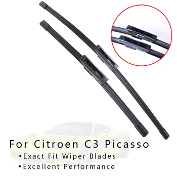 

Front and Rear Wiper Blades For Cars for Citroen C3 Picasso from 2008 2009 2010-2015 windscreen wiper car Accessories wholesale