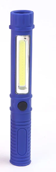 COB светодиодный мини-ручка Многофункциональный светодиодный фонарь светильник cob Ручка рабочий светильник-вспышка cob квадратный ручной фонарь светодиодный светильник - Испускаемый цвет: Синий