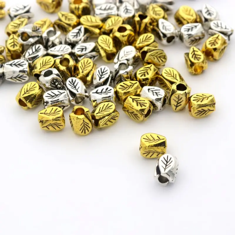 Crafts 50Pc 8mm Gold Plated Brass Spacer Loose Round Beads for Jewelry