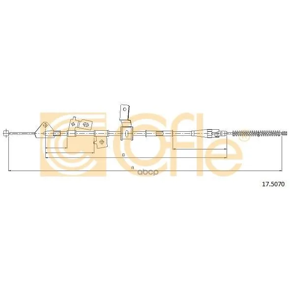 Трос Стояночного Тормоза Лев Задн Nissan Pixo All See Suz Alto 2010- Cofle арт. 17.5070