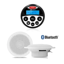 Морской Bluetooth стерео аудио система радио FM AM приемник MP3 плеер + 4 дюйма Водонепроницаемый морской динамик для UTV ATV лодка мотоцикл Морской Bluetooth стерео аудио система радио FM AM приемник MP3 плеер + 4 дюйма Водонепроницаемый морской динамик для UTV ATV лодка мотоцикл